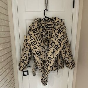 NWT Norma Kamali Hooded Sleeping Bag Jacket "Storyteller"